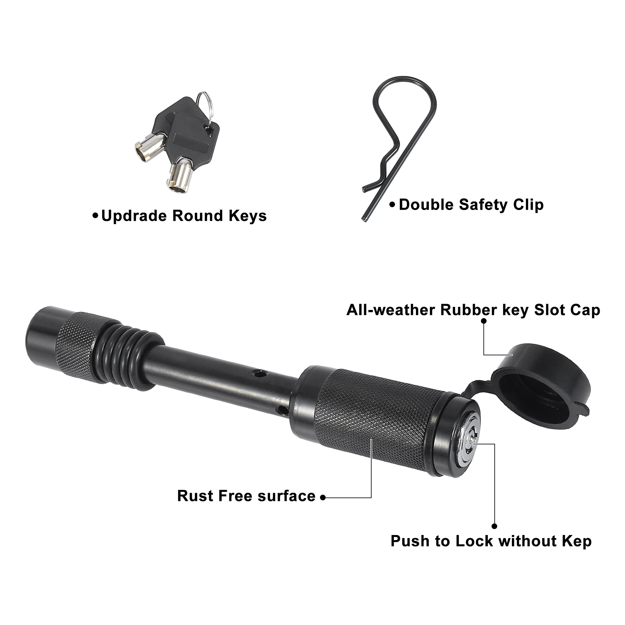 Amazon.co.jp: X AUTOHAUX ロックピン ヒッチロック ヒッチピン